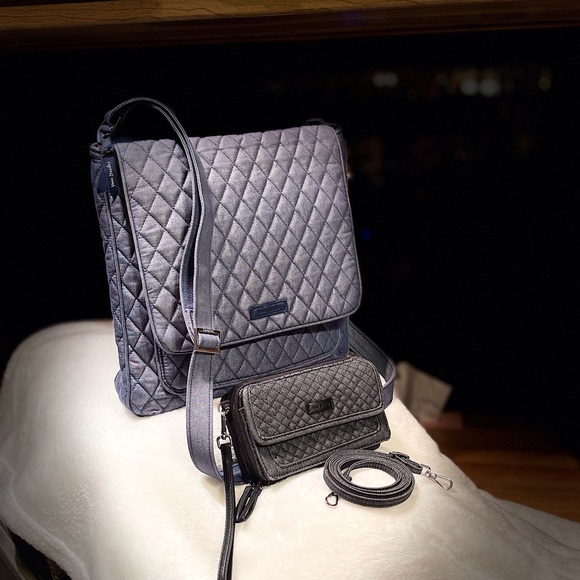 VB Essentials Crossbody Mailbag Denim w/Denim RFID Wallet/crossbody - Picture 2 of 13